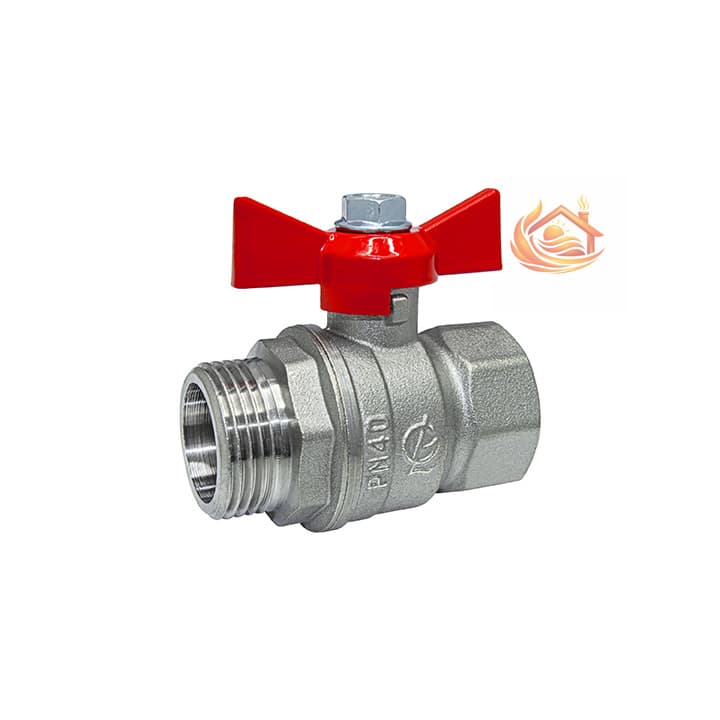 Кран шаровой DN-15 СТАНДАРТ 231 бабочка ВхН никель PN40 ГАЛЛОП