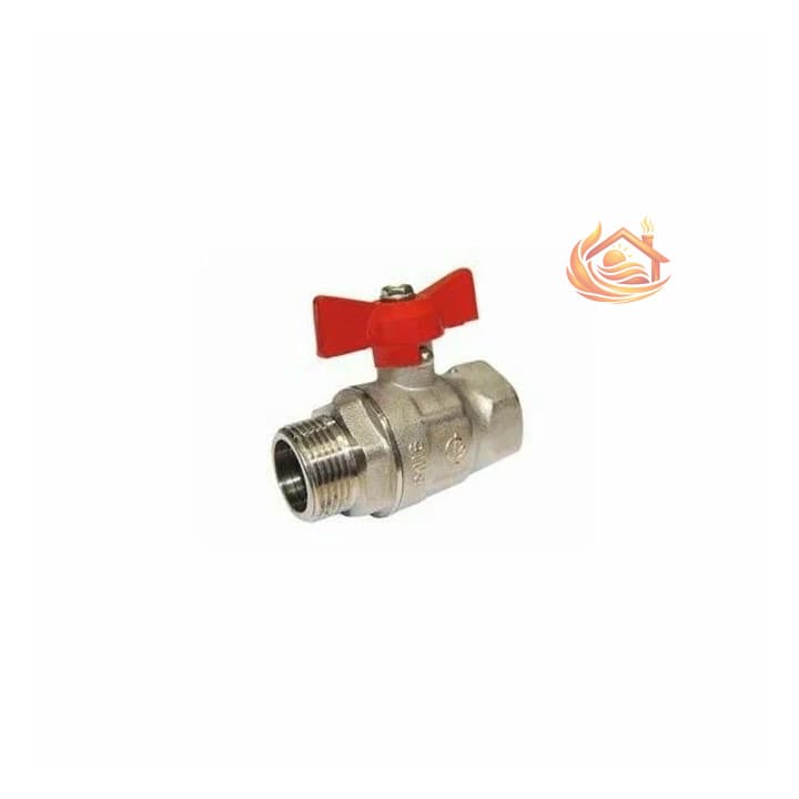 Кран шаровой DN-20 СТАНДАРТ 231 бабочка ВхН никель PN40 ГАЛЛОП